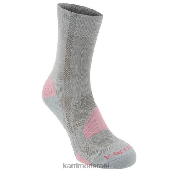 הַלבָּשָׁה il Karrimor זוּטָר גרב הליכה 2 חבילה אפור/ ורוד T60N2117