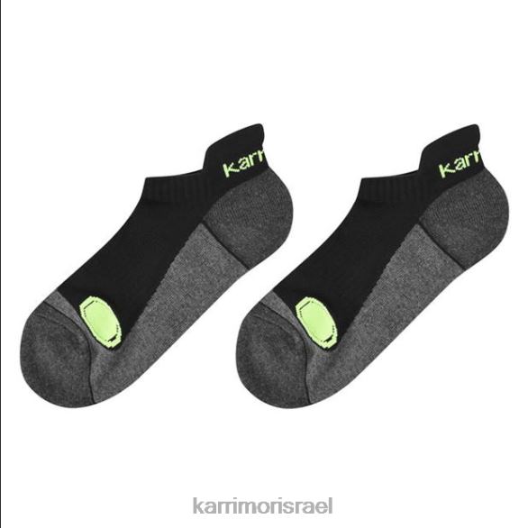 אביזרים il Karrimor גברים 2 חבילות גרבי ריצה שחור/פלואו T60N225