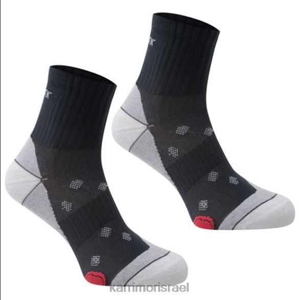 אביזרים il Karrimor נשים 2 חבילות גרבי ריצה אפור בינוני T60N249