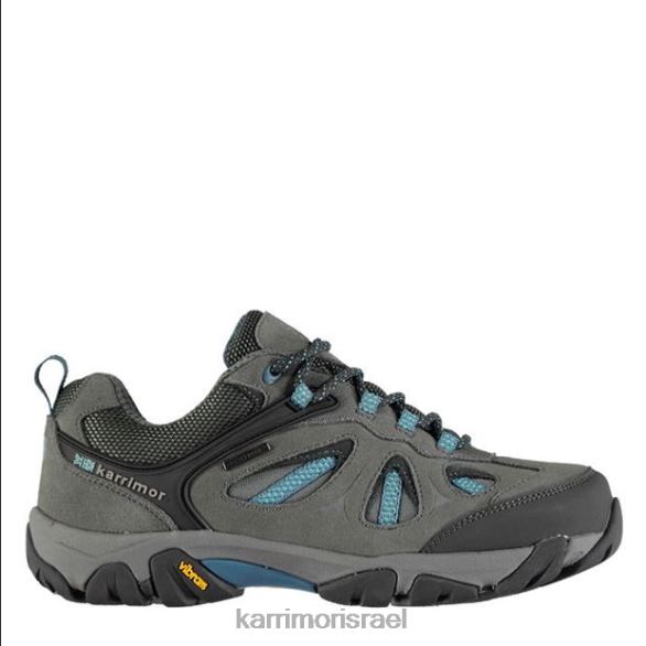 הַנעָלָה il Karrimor נשים נעלי הליכה אטומות למים אספן נמוך פחם/כחול T60N2101