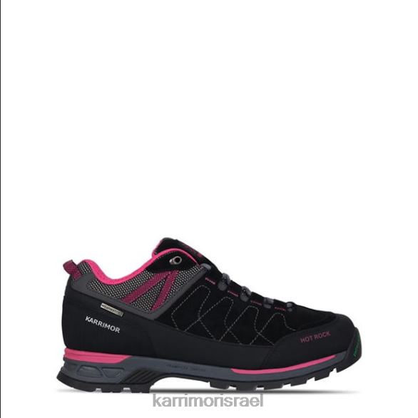 הַנעָלָה il Karrimor נשים נעלי הליכה נמוכות רוק חם שחור/ורוד T60N2102