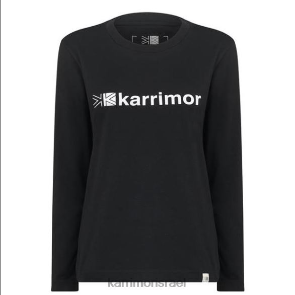 הַלבָּשָׁה il Karrimor נשים חולצת טי עם שרוולים ארוכים שָׁחוֹר T60N2134