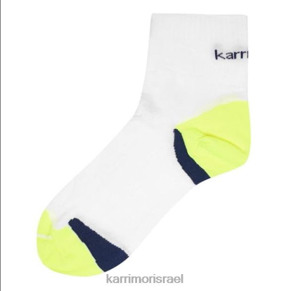 אביזרים il Karrimor גברים גרבי ריצה נגד שלפוחיות לבן/פלואו T60N228