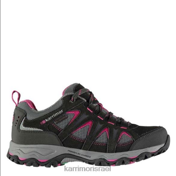 הַנעָלָה il Karrimor נשים הרכב נעלי הליכה נמוכות שחור/ורוד T60N294