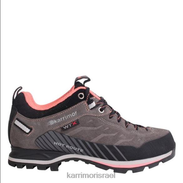 הַנעָלָה il Karrimor נשים נעלי הליכה עמידות למים במסלול חם פחם/אלמוגים T60N299