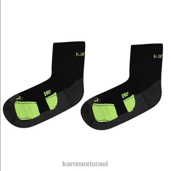 אביזרים il Karrimor גברים dri skin 2 חבילות גרבי ריצה שחור/פלואו T60N227
