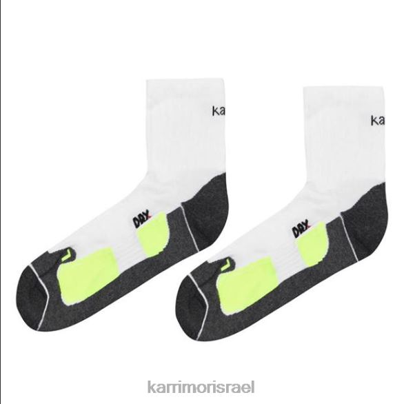 אביזרים il Karrimor גברים dri skin 2 חבילות גרבי ריצה לבן/פלואו T60N231